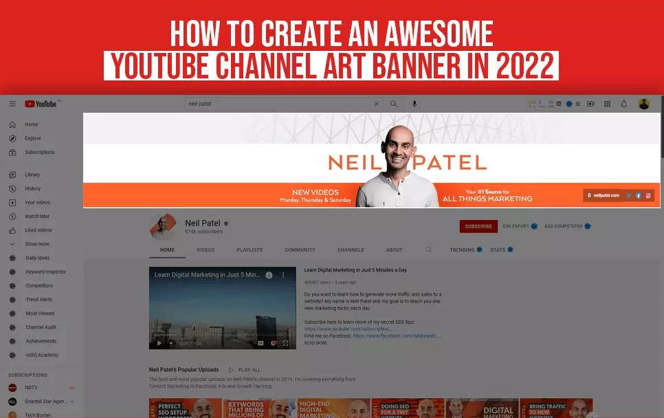  How To Create An Awesome YouTube Channel Art Banner In 2022 